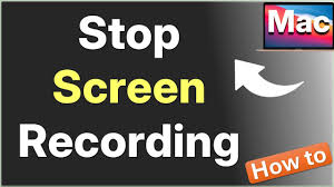 how to stop screen recording on mac